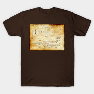 Parchment Showing U.S.S. Ascension Dreadnought T-Shirt